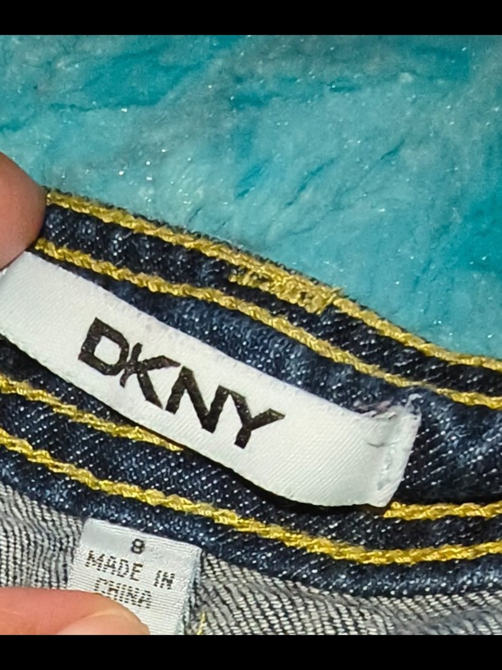 DKNY Blue Denim Jeans - Classic Mid Wash